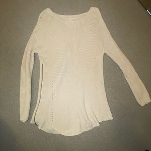 Super cute long sweater with zippers on the side